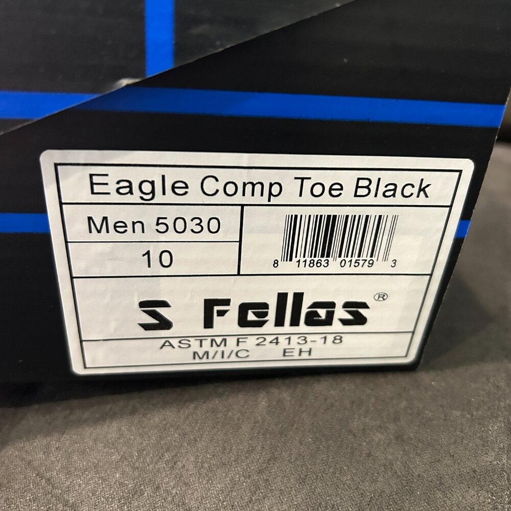 S FELLAS BY GENUINE GRIP MENS EAGLE 5030 COMPOSITE TOE SAFETY WORK BOOT size 10 - Picture 5 of 5